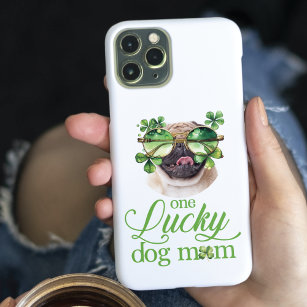 St Patrick's Day Dog Mum Funny Custom Photo  iPhone 15 Pro Case