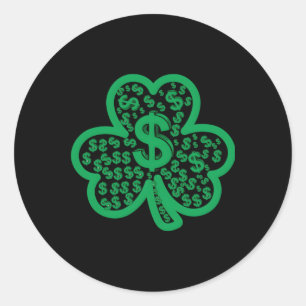 St. Patrick's Day Dollar Sign Sticker