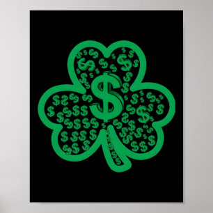 St. Patrick's Day Dollar Sign Sticker