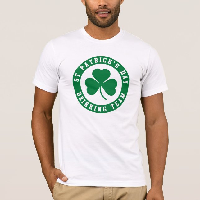St Patrick's Day Drinking Team T-Shirt (Front)