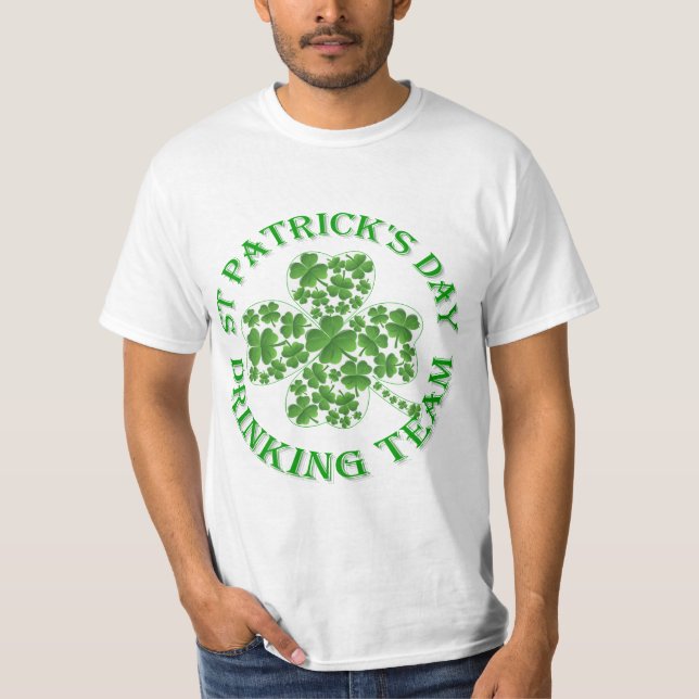 St Patrick's day drinking team T-Shirt (Front)