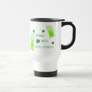 St Patricks Day Drinks Well Travel Mug
