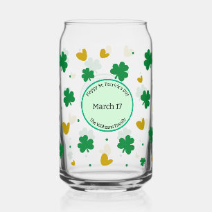 St. Patrick's Day Drinkware Set Can Glass