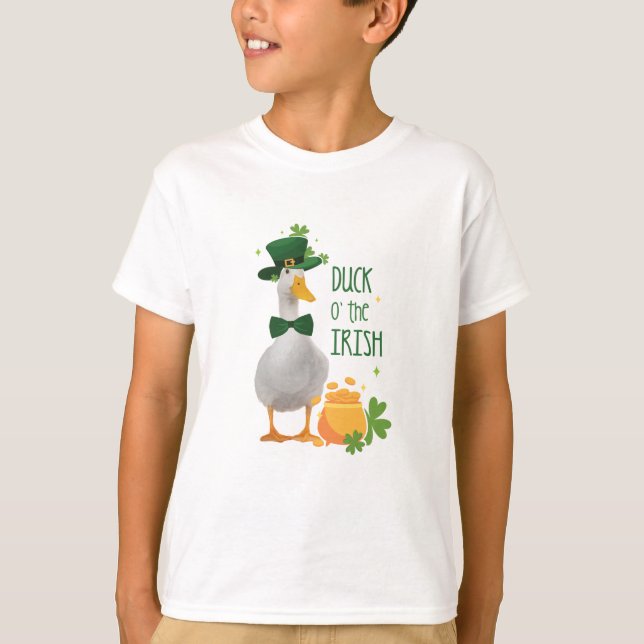 St. Patricks Day Duck o' the Irish T-Shirt (Front)