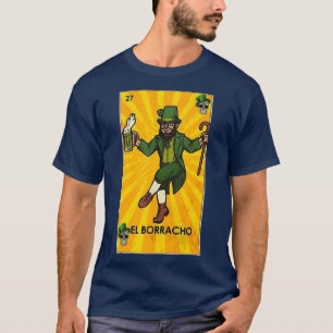 St Patricks Day El Borracho Retro Vintage T-Shirt