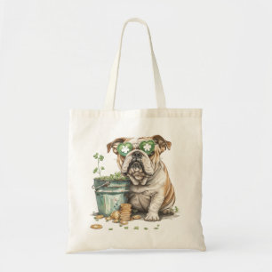 St. Patrick's Day English Bulldog Tote Bag
