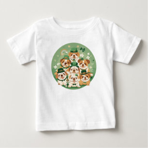 St. Patrick's Day English Bulldogs Baby T-Shirt