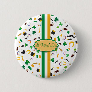 St. Patrick's Day famous items 6 Cm Round Badge