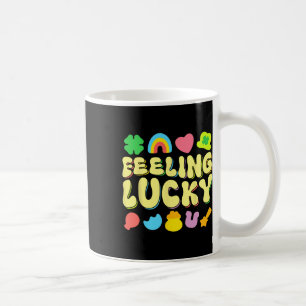 St Patricks Day Feeling Lucky Charm Irish Shamrock Coffee Mug