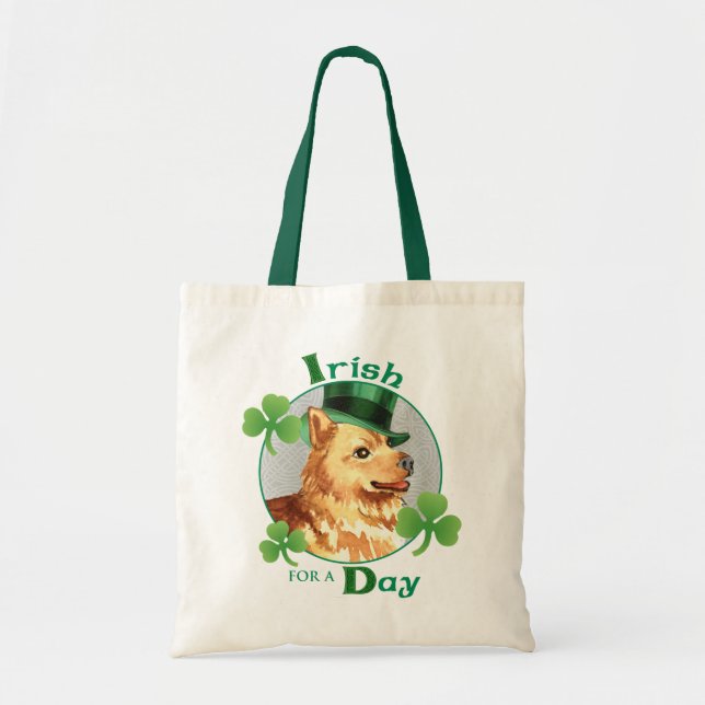 St. Patrick's Day Finnish Spitz Tote Bag (Front)