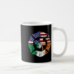 St Patrick's Day Fireman Gift Proud Firefighter Qu Coffee Mug