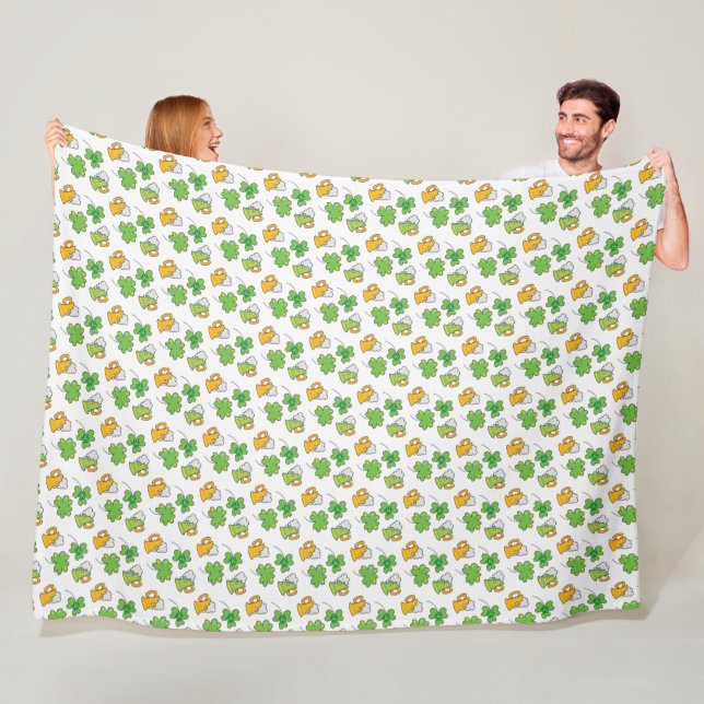 St. Patrick's Day Fleece Blanket (In Situ)