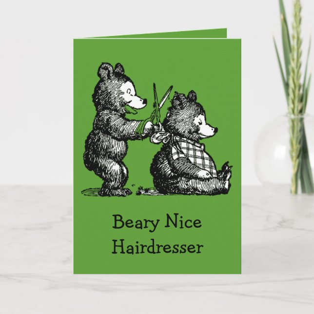 St. Patrick's Day for Hairdresser Thank You Card (Front)
