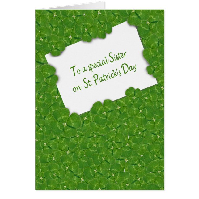 St.Patrick's Day for Sister (Front)