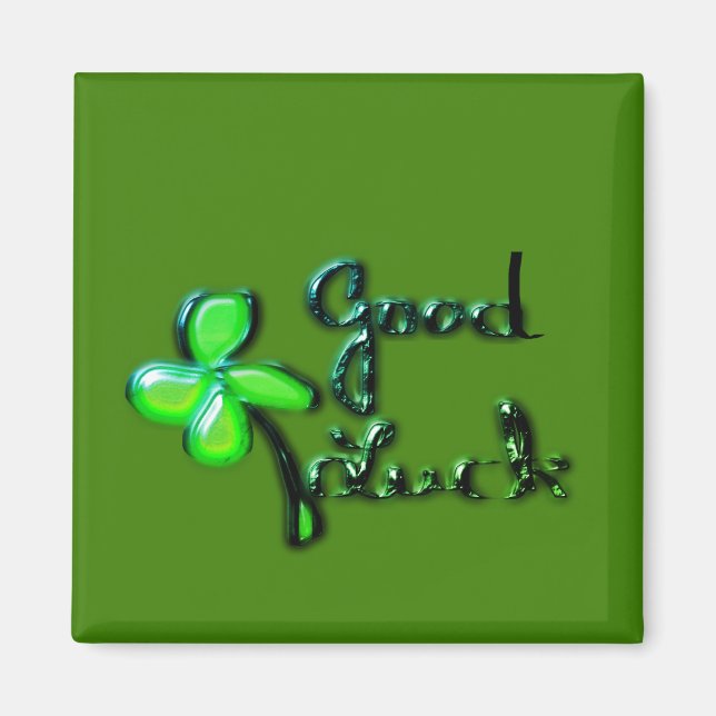 St. Patrick's Day  ‎Four-leaf clover Magnet (Front)