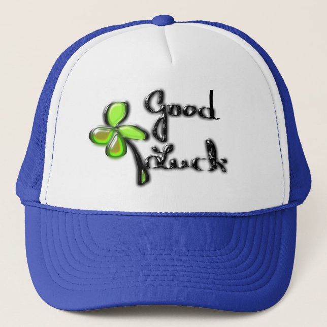 St. Patrick's Day  ‎Four-leaf clover Trucker Hat (Front)