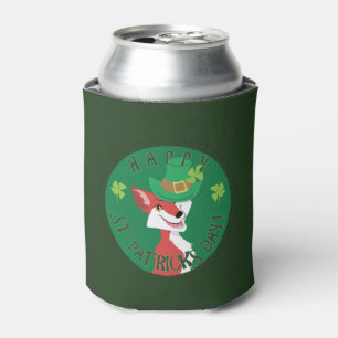 St. Patrick's Day Fox Can Cooler