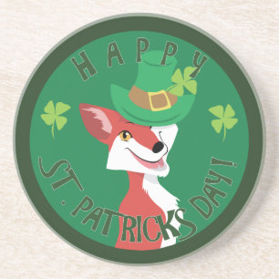 St. Patrick's Day Fox Coaster