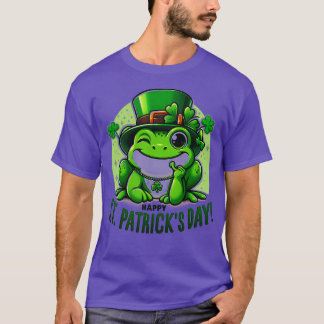 St Patricks Day Frog Face Saint Pattys Paddys Men  T-Shirt