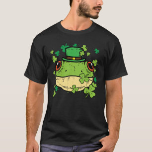 St Patricks Day Frog Face Saint Pattys Paddys Men  T-Shirt