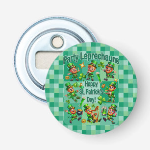 St. Patrick's Day Fun Adorable "Party Leprechauns" Bottle Opener