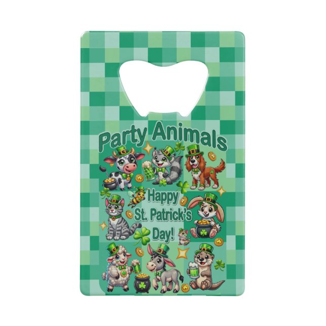 St. Patrick's Day Fun and Adorable "Party Animals" (Front)