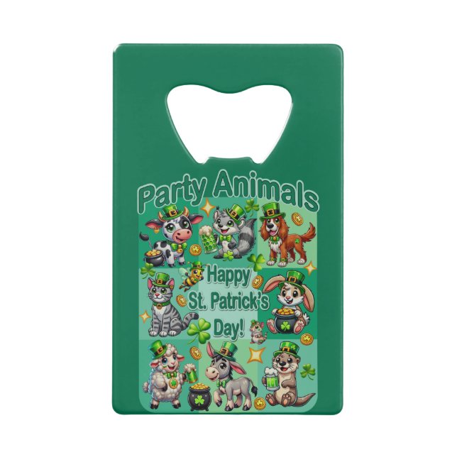 St. Patrick's Day Fun and Adorable "Party Animals" (Front)