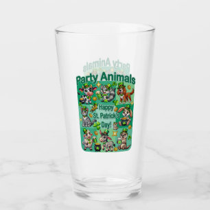 St. Patrick's Day Fun and Adorable "Party Animals" Glass