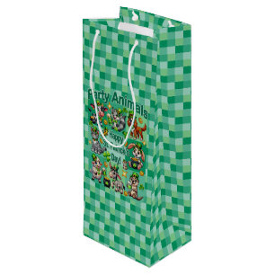 St. Patrick's Day Fun and Adorable "Party Animals" Wine Gift Bag