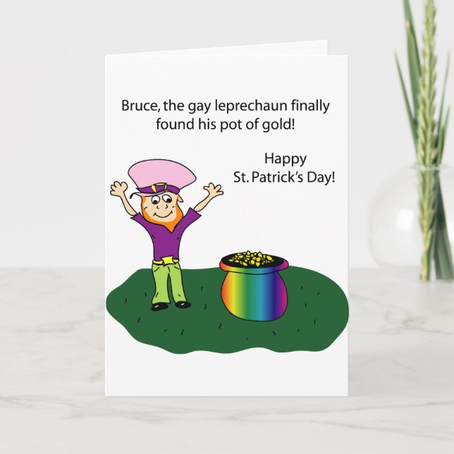St Patricks Day fun Card (Front)