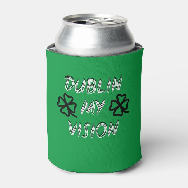 St. Patrick's Day Funny Humour Green Can Cooler (Can Front)