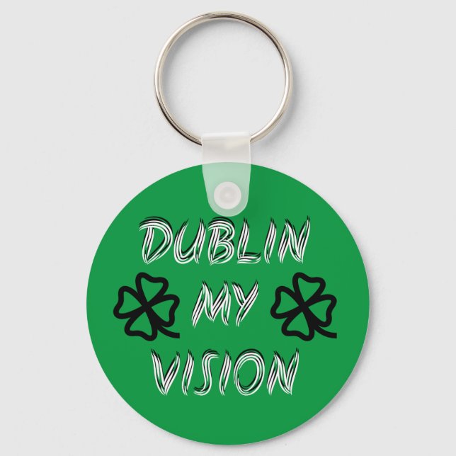 St. Patrick's Day Funny Humour Green Key Ring (Front)