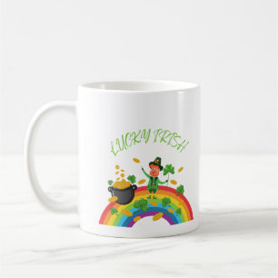 St. Patricks Day -Funny Lucky Irish Leprechaun     Coffee Mug