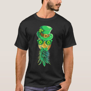 St Patrick's Day Funny Mask Swinger Upside Down Pi T-Shirt