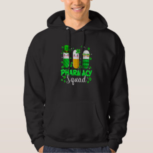 St Patrick's Day Funny Pharmacy Squad Leprechaun P Hoodie