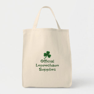 St. Patrick's Day, Funny Text Leprechaun Supplies Tote Bag