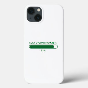 St. Patrick's day, funny text luck loading iPhone 13 Case