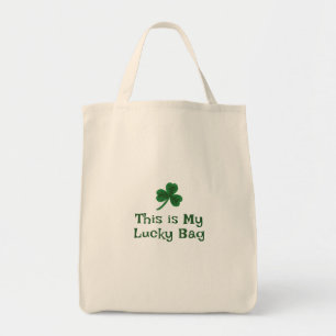 St. Patrick's Day, Funny Text Lucky Tote Bag