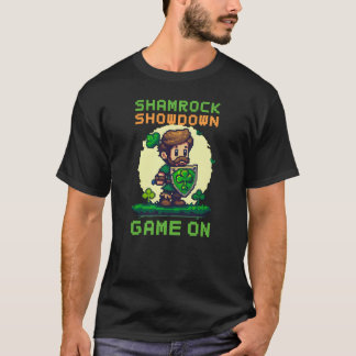 St Patricks Day Gaming Shamrock Showdown Game On v T-Shirt