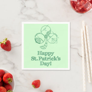 St. Patrick's Day Geometry Napkins