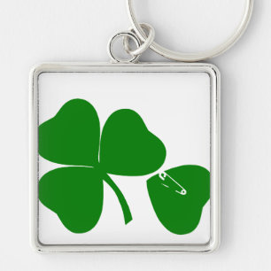 St Patrick's Day - Get Lucky 3+1 = 4 Key Ring