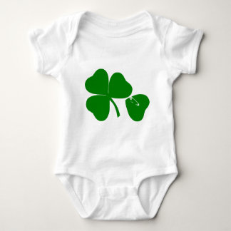 St Patrick's Day - Get Lucky 3 + 1 leaves = 4 Baby Bodysuit