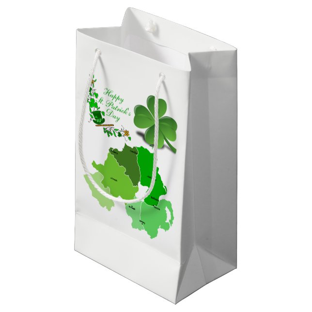 St. Patrick's Day Gift Bag (Front Angled)