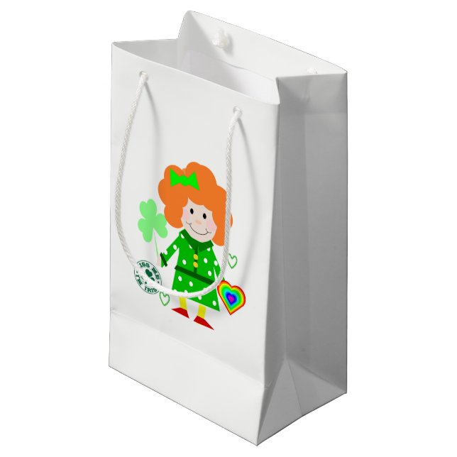 St. Patrick's Day Gift Bag (Front Angled)
