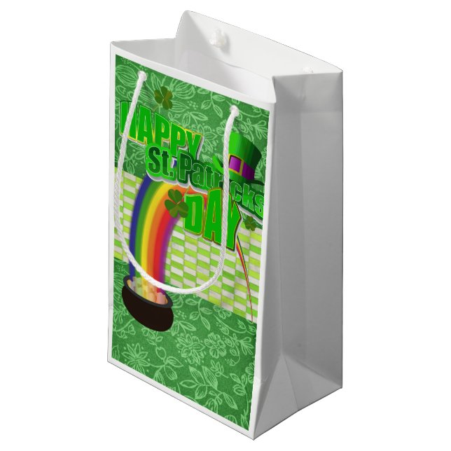 St. Patrick's Day Gift Bag (Front Angled)