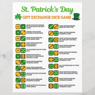 St. Patrick's Day Gift Exchange Dice Game