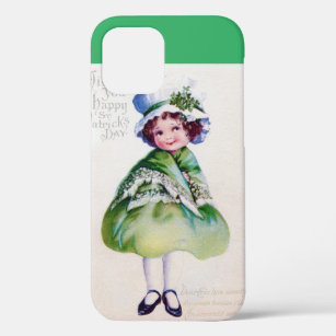 St. Patrick's Day Girl, Vintage iPhone 12 Case