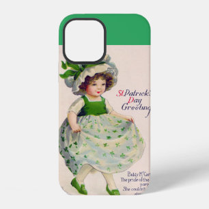 St. Patrick's Day Girl, Vintage iPhone 12 Case