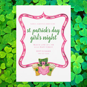 St Patrick's Day Girl's Night Invitation