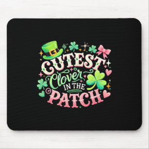 St Patricks Day Girls Toddler Shamrock Saint Patri Mouse Pad